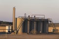 An Oil storage tanks in North Dakota