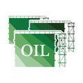 Oil tank storage icon