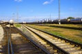 Oil tank train Royalty Free Stock Photo