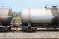 Oil tank truck train Royalty Free Stock Photo