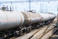 Oil tank truck train Royalty Free Stock Photo