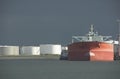 Oil tanker in harbour Royalty Free Stock Photo
