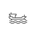 Oceanic Oil Tanker Icon