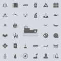 oil tanker icon. Oil icons universal set for web and mobile Royalty Free Stock Photo