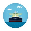 Oil Tanker Icon