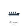 Oil tanker icon vector. Trendy flat oil tanker icon from industry collection isolated on white background. Vector illustration can Royalty Free Stock Photo