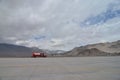 Oil Tanker on a Leh Airstrip waiting for refuling the Airoplane, Ladakh, India