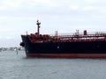 Oil Tanker ship in harbor