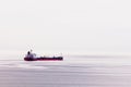 Oil tanker ship transports fossil energy overseas Royalty Free Stock Photo