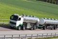 Oil-tanker-truck on the move Royalty Free Stock Photo
