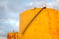 Rusty oil tanks Royalty Free Stock Photo