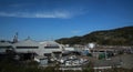 The oil tanks plant in Shirahama, japan