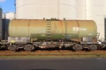 Oil tanks for storage in the botlek Harbor in the port of Rotterdam at Cargill