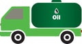 Oil Truck tanker icon color Gasoline fuel truck oil and gas tanker icon
