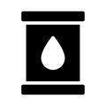 Oil glyph flat vector icon Royalty Free Stock Photo