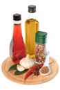 Oil, vinegar and spice Royalty Free Stock Photo