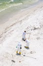 Oil washes ashore in Pensacola Beach