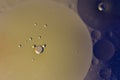 Oil and water bubbles Royalty Free Stock Photo