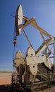 Oil well pump head Royalty Free Stock Photo