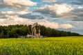 Oil well pump jack Royalty Free Stock Photo