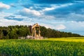 Oil well pump jack Royalty Free Stock Photo