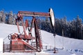 Oil well pump jack mountains