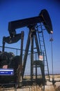 Oil well at Taft, CA Royalty Free Stock Photo