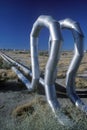 Oil well at Taft in the Central Valley, CA Royalty Free Stock Photo