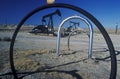 Oil well at Taft in the Central Valley, CA Royalty Free Stock Photo