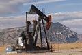 Oil pump petroleum methane natural gas well mountains