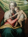 Italy. Artistic heritage. Madonna col Bambino, Madonna and Child, work by Giovan Filippo Criscuolo