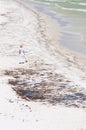 Oil worker on Penacola Beach