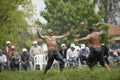 Oil wrestling in Turkey Royalty Free Stock Photo