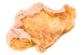 Oily undercoat layer of chicken skin removed from breast meat