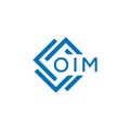 OIM letter logo design on white background. OIM creative circle letter logo concept. OIM letter design.OIM letter logo design on Royalty Free Stock Photo