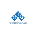 OIM letter logo design on WHITE background. OIM creative initials letter logo concept. OIM letter design.OIM letter logo design on Royalty Free Stock Photo
