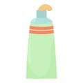 Ointment cream tube icon, cartoon style