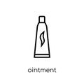 Ointment icon. Trendy modern flat linear vector Ointment icon on