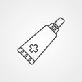 Ointment vector icon sign symbol