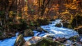 Oirase Stream Oirase KeiryÃÂ« is a picturesque mountain stream in Aomori Prefecture that is one of Japan`s most famous and Royalty Free Stock Photo