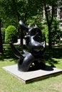 Oiseau lunaire or Lunar Bird or Moonbird Sculpture  by Joan Miro, Madrid, Spain Royalty Free Stock Photo
