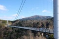 The Kokonoe Yume Grand Suspension Bridge in Kyushu, Japan Royalty Free Stock Photo