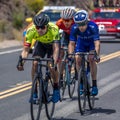 OJAI CALIFORNIA USA - MAY 14, 2018 - Stage 2 leaders of Amgen Mens Bicycle Tour of California,. California, county