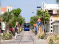 Ojanjestad Aruba = Tram Royalty Free Stock Photo