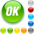Ok button. Royalty Free Stock Photo