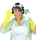 OK Housewife Royalty Free Stock Photo