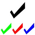 Ok icon vector. check illustration sign. checkmark symbol, yes logo. Royalty Free Stock Photo