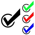 Ok icon vector. check illustration sign. checkmark symbol, yes logo. Royalty Free Stock Photo