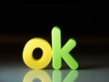 OK or Okay concept Royalty Free Stock Photo