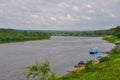 The Oka river in Tarusa, Kaluga region, Russia Royalty Free Stock Photo